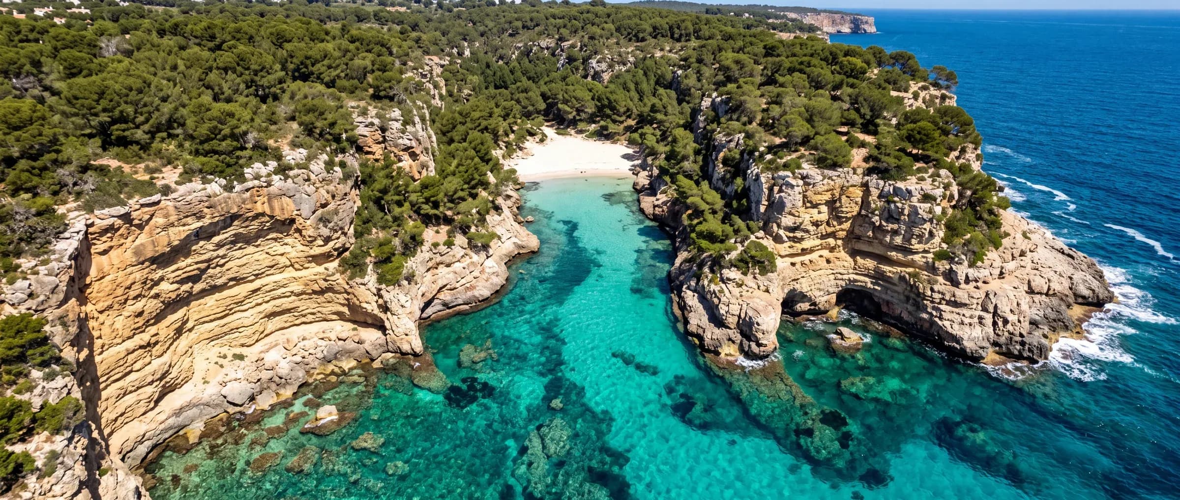 Cala de Santanyí al atardecer